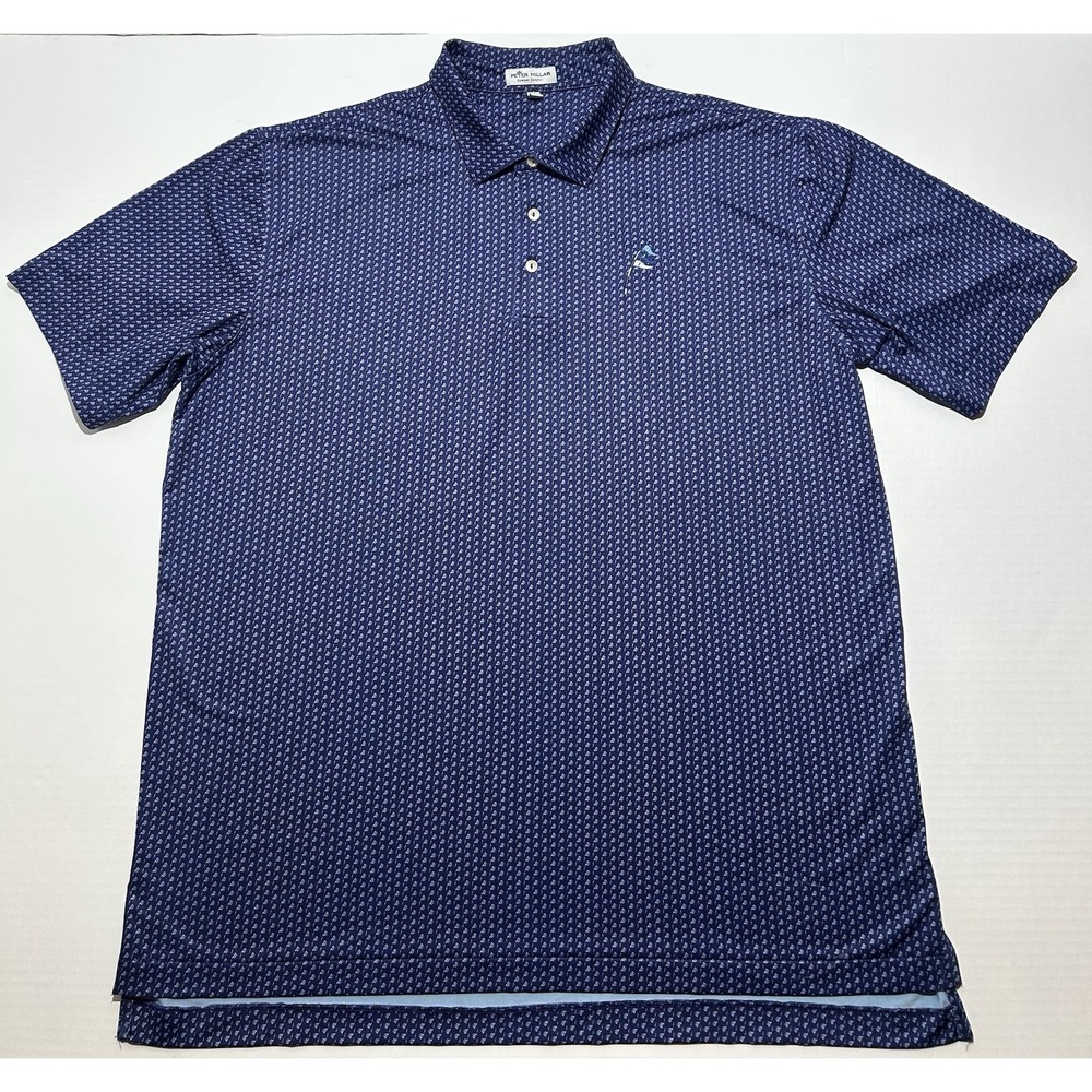 Peter Millar Summer Comfort Golf Polo Shirt Mens Size XL Three Jack National EUC